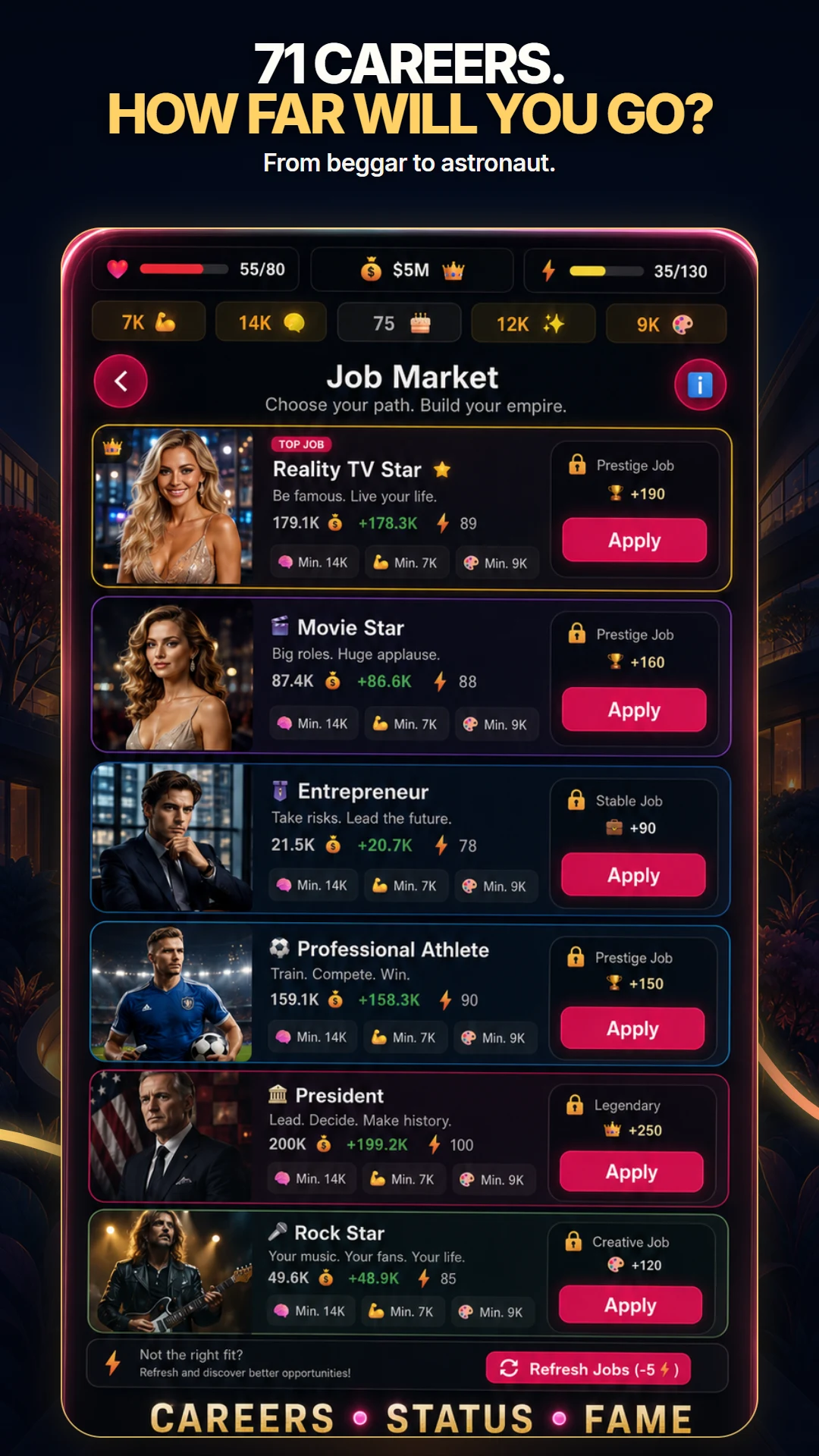 CareerClicker: Life Simulator screenshot
